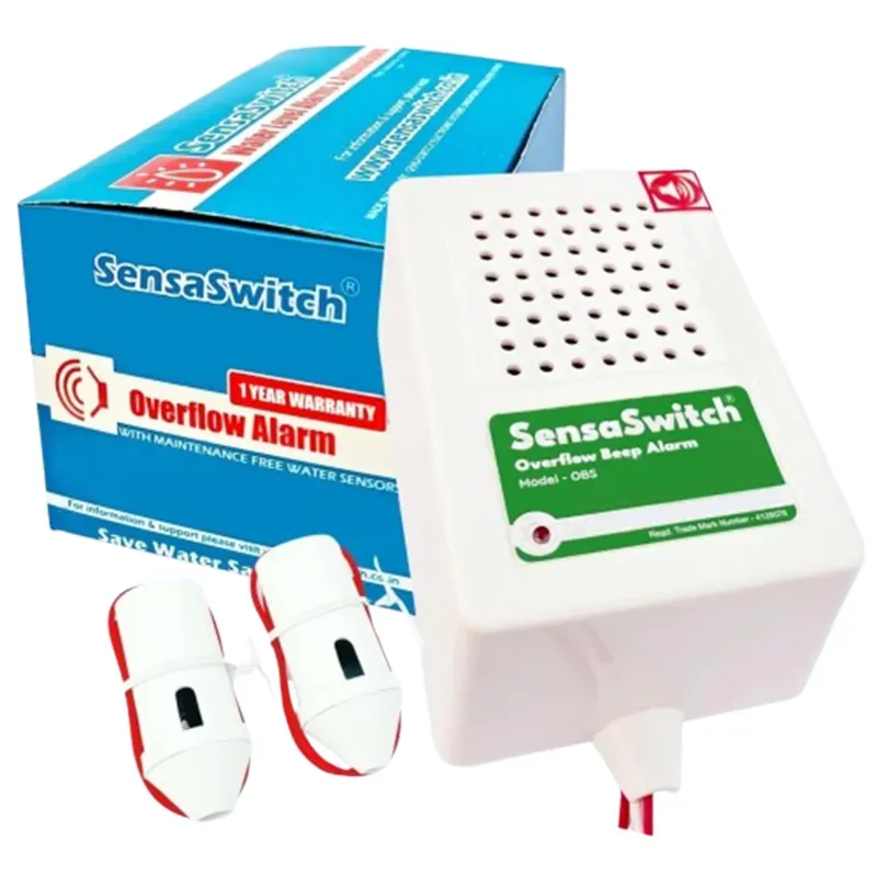 SensaSwitch Water Tank Overflow Alarm (Beep Sound) (Model-OBS) with Water Sensor, 1 Year Warranty