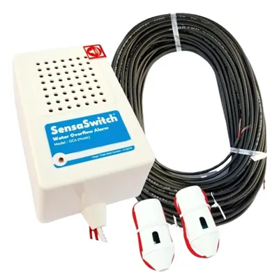 SensaSwitch OCA-SW-Combo: Water Tank Overflow Alarm (Musical) with Water Sensor & 90 ft Wire, 1 Year Warranty