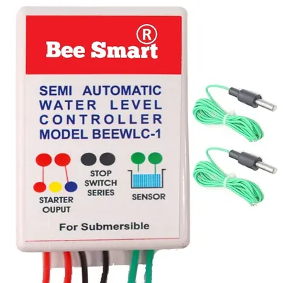 Bee Smart Semi-Automatic Water Level Controller for Only Contactor-Type submersible starters (BEEWLC-1)- 1 Year Warranty