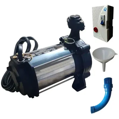 Sharp 0.5 HP Single Phase Openwell Submersible Pump, 24 m Max. Head With Starter, One Bend, One Funnel