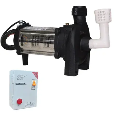 ENJOY 1 HP 1Phase Mini Openwell Pump, 100 ft Max Head, Copper Winding With Control Panel