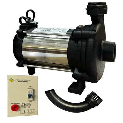 1 HP Single Phase 100 ft max Head Mini Openwell Pump with Control Panel