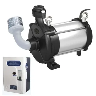 CG Power and Industrial Solutions Ltd. 0.5 HP Power 1Phase Copper Wiring Open Well Pump With Control Panel, 20 m Head (CGDOW0571Z22)