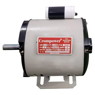 CROMPOWER 0.25 HP, 1440 RPM, Single Phase Foot Mounted AC Induction Motor