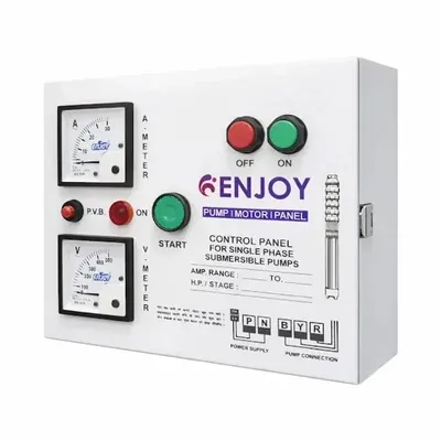 ENJOY 5 HP 1Phase V4 Regular Relay Panel, 20-32 Amp Relay, 72+72μF Running Capacitor For Water Filled Submersible Pumps