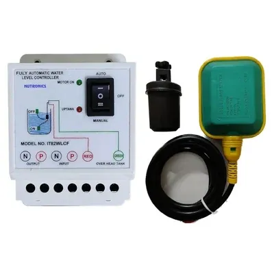 Nutronics 2 HP Float Sensor Microcontroller Fully Automatic Water Level Controller Indicator NI82WLCF