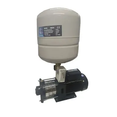 Sharp 1 HP Single Phase Booster Pump With 24 L Pressure Tank, 38 m Max. Head Suitable For 3-4 Bathrooms