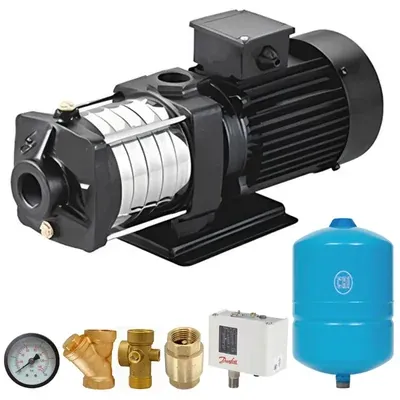CRI 1 HP 1Phase Pressure Booster Pump With 24 L Tank & Accessories For 3 BHK, 4-5 Bathrooms (MHBS-5/05)