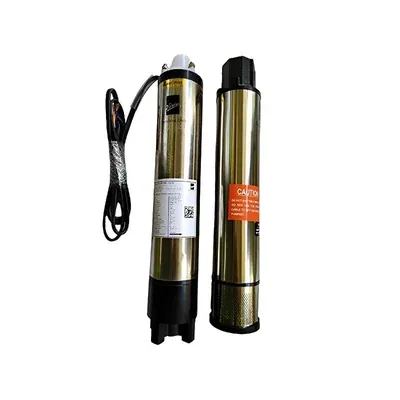Kirloskar 1 HP 10 Stages 4 Inch 1Phase Water Filled Submersible Pump, 262 ft Head (BIGFLOW-1010A)