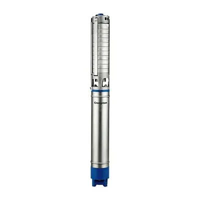 Crompton 1 HP 8 Stage 100 mm (V4) Single Phase Oil Filled Borewell Submersible Pump, 206 ft Head (4VO8RJ1)