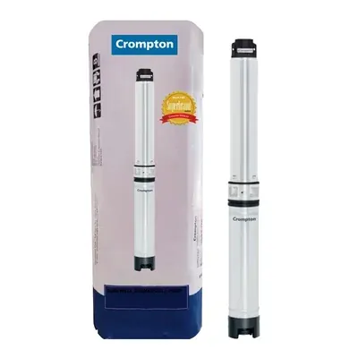 Crompton 3 HP 7 Stage 4 Inch 3Phase Water Filled Borewell Submersible Pump, 115 ft Head (100W7RQ3TP-65)