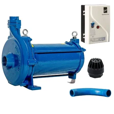 Kirloskar 1.5 HP (KOSi-Cast Iron-1.522) Single Phase Openwell Submersible Pump, 50 x 40 mm With Control Panel