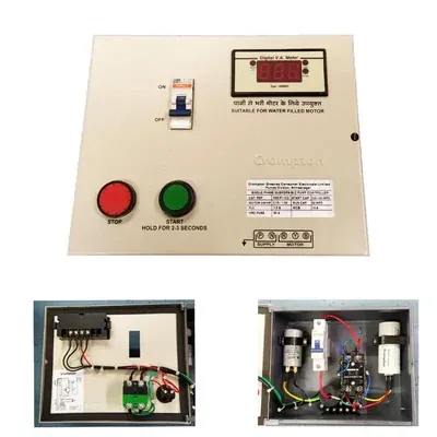 Crompton 1 HP Digital Starter Control Panel for 3 W/4 W/100 W Series (Water Filled)