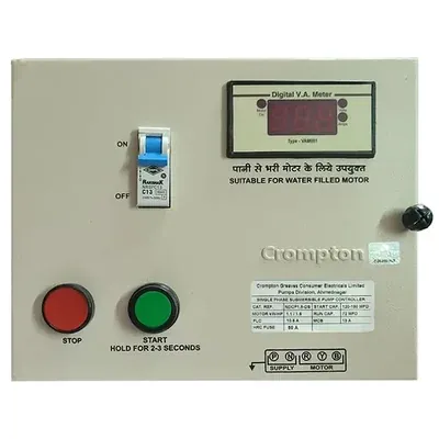 Crompton 1.5 HP 1Phase Digital Control Panel for 3 W/4 W/100 W Series Water Filled Submersible (NDCP1.5-DS)