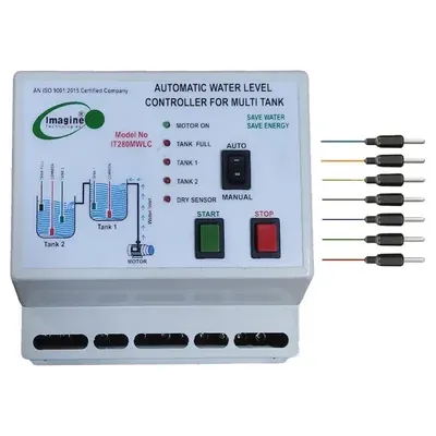 Imagine Technologies Fully Auto Water Level Controller for 2 Upper Tanks with 7 SS Sensors (IT280MWLC)