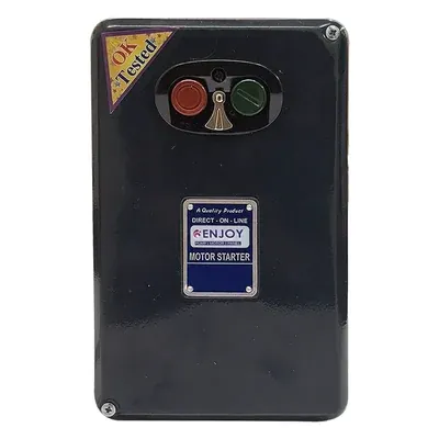 ENJOY 20 to 32 Amp Three Phase Regular Direct On Line Starter for 3 HP & Above Pumps & Motors