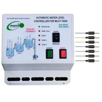 Imagine Technologies Fully Auto Water Level Controller for 3 Upper Tanks with 7 SS Sensors (IT380MWLC)