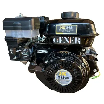 GENER HK-212 Horizontal Shaft 4 Stroke Single Cylinder Air Cooled Recoil Start Petrol Engine, 3.6 L Fuel Tank