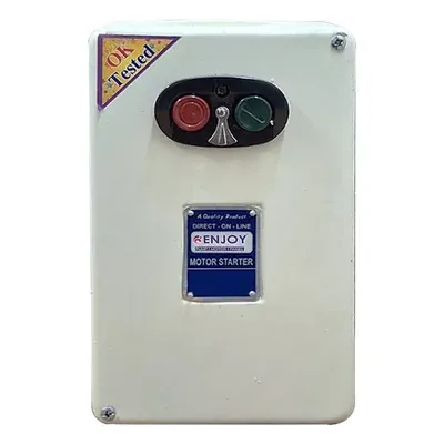 ENJOY 9 to 14 Amp Three Phase Heavy Direct On Line Starter for 1 HP Pumps & Motors