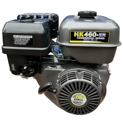 GENER HK460ER Horizontal Shaft 4 Stroke Single Cylinder Air Cooled Recoil Start Petrol Engine, 6.5 L Fuel Tank