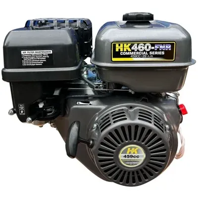 GENER HK460E-FNR Horizontal Shaft 4 Stroke Single Cylinder Air Cooled Recoil Start Petrol Engine, 6.5 L Fuel Tank