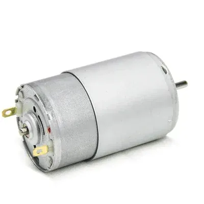 HUMSER Small 18 V 6000 RPM DC Motor (Silver), High-Speed Brushed Motor for DIY Projects