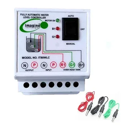 Imagine Technologies (IT80WLC) Fully Automatic water Level Controller And indicator, 3 Sensor For Overhead Tank