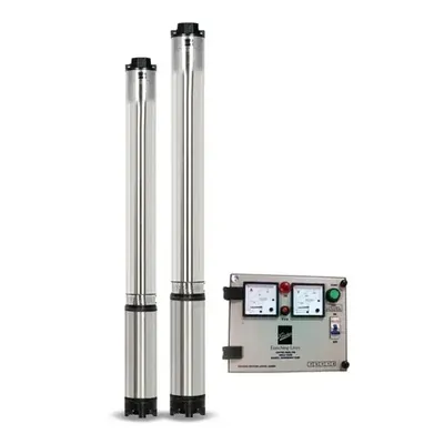Kirloskar 3 HP 9 Stage 1Phase Water Filled Borewell Submersible Pump With CP, 157 ft Head (KS4H-3009, CP)