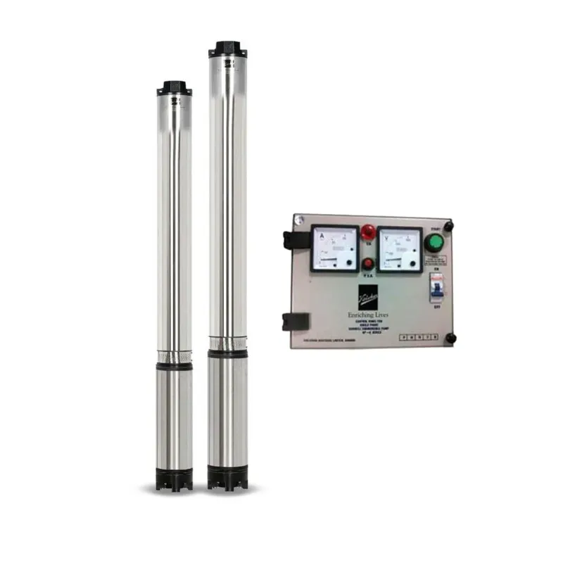 Kirloskar 2 HP 6 Stage 4 Inch 1Phase Water Filled Submersible Pump With CP, 105 ft Head (KS4H-2006-CP)