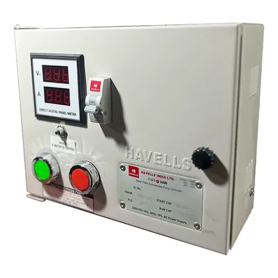 Havells 1.5 HP 1Ph Digital V4 MCB Control Panel, 72μF Running Capacitor, 20A MCB for Water Filled Submersible (MHPZYS1 x 50)